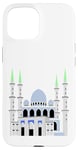 Coque pour iPhone 15 Istanbul Sultan Ahmet Camii Mosquée bleue musulmane