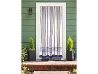 Rideau de porte moustiquaire en toile multicolore Bleue 140 x 225 cm - Morel