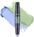 Ccbeauty Dual-Ended Green Purple Concealer,Cream Colour Corrector Correcting Sti