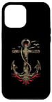 Coque pour iPhone 14 Pro Max Ancre Nautique Tatouage Art Vintage Maritime Océan