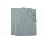 jollein Green Skötbäddsöverdrag frotté Sea 2-pack 50 x 70 cm