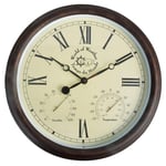 Esschert Design Stationsklocka med termo-hygrometer 30,5 cm TF009