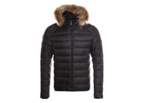 Jott - Doudoune Courte À Capuche Pour Homme Grand Froid Prestige - Noir