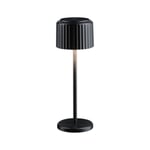 Else bordlampe oppladbar via USB eller solcelle 2700 Kelvin IP44 - Svart