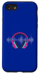 Coque pour iPhone SE (2020) / 7 / 8 Casque pour artistes, DJ, contrôle audio LED clignotant