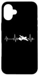 Coque pour iPhone 16 Plus Aviation Mode Aviation Enfants Flyer Heartbeat ECG