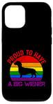 Coque pour iPhone 12/12 Pro Rainbow LGBT Love Weiners Dogs Love Love Funny Gay Man Pride Fun