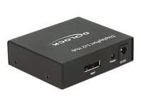 Delock - Video/Lyd-Splitter - 2 X Displayport - Stasjonær