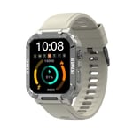 Apex Fit Sport S06 -Älykello 1,91 Tuuman Koko Kosketusnäyttö Bt Call Outdoor Fitness Tracker -Älykello Ip68 Vedenpitävällä_Warm Grey