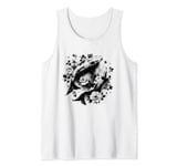 two koi fishes lotus flower japanese carp asian goldfish Tank Top