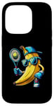 Coque pour iPhone 14 Pro Banane Tennis Cool Lunettes Casquette Gants