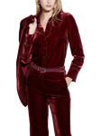 SISLEY Velvet Long Sleeve Shirt