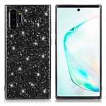 Glitter Samsung Galaxy Note 10 Plus skal - Svart