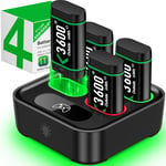 HEYLICOOL Rechargeable Battery Packs for Xbox Series X|S/Xbox One,4X3600mWh Xbox