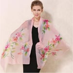 UNJ Scarves Floral Hand Painted For Ladies Woman Grade Scarfs Wrap Shawls,FS476 12,185CM X 85CM