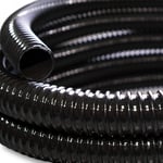 Teichtip - Tuyau de refoulement 0,5 m Flexible Spiralé 25 mm (1) Noir avec Spirale de renforcement Bassin - schwarz
