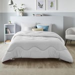 Night Lark - Coverless Duvet - 10.5 Tog - Double - Linen Collection - Soft Touch Luxury Bedding - Machine Washable - Hypoallergenic - Cloud Grey