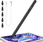 Stylet Apple Pencil 2Ème Génération De Rechange Avec Écran Numérique De Batterie, Palm Rejection, Stylet Pour Ipad Pro 11""/12,9"", Ipad 10/9/8/7/6, Ipad Mini 5/6, Ipad Air3/4/5 Noir