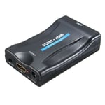 Scart till HDMI Converter Scart till HDMI Adapter 1080P HD för Video Audio DVD Sky Box STB etc