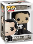 Edgar Allan Poe Pop! Icons Vinyl Figurine Edgar Allan Poe W/ Skull 9 Cm