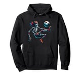 Skeleton Soccer Player Costume Skull Lover Funny Men Kids Pullover Hoodie