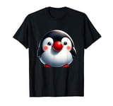 Red Penguin Nose Funny Day 2024 Red Penguin Nose Kids Girls T-Shirt