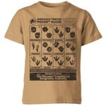 Jurassic World Dino Tracks Pocket Guide Kids' T-Shirt - Tan - 3-4 Years - Tan