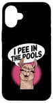 iPhone 16 Plus Funny Llama Confession "I Pee In The Pools" Sarcastic Humor Case