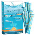 Hydravive® Rehydration Electrolytes Powder - High Strength Vitamin C and All 8 B Vitamins: B1, B3, B5, B12 Supplement Sachet Drink - Effervescent Electrolyte Hydration Tablets - 7 Pack Orange