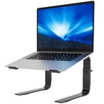 BONTEC Support Ordinateur Portable Ergonomique, Support PC Portable Réglable en Hauteur, Laptop Stand Compatible avec la Plupart des Ordinateurs Portables de 10 à 17 Pouces, Noir Sidéral