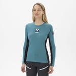 Millet Trilogy Wool TS LS - Maillot thermique laine mérinos femme Hydro / Black - old XS