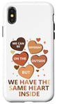 Coque pour iPhone X/XS We Have Same Heart Inside Black History Month Men Women Kids