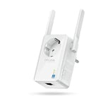 TP-Link Répéteur 300 Mbps Wi-Fi N, 1 Port Ethernet, Prise Intégrée, Compatibilité Universelle, Installation Facile (TL-WA860RE) , Blanc