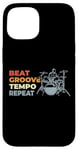 Coque pour iPhone 15 Batterie Motivation Musique Band Drummer Set