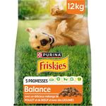 FRISKIES Croquettes Chien Balance Poulet Légumes 12KG