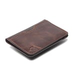 FOXHACKLE Portefeuille en Cuir avec Porte-Cartes de crédit pour Homme et Femme, Portefeuille Fin à Deux Volets avec Blocage RFID, Poche Avant Fine, Portefeuille Minimaliste, Petit étui pour Cartes