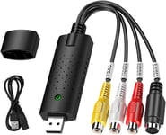 Oqs Vidéo Capture Audio Video Usb 2.0, Convertisseur Vhs Pour Acquisition Vidéo Compatible Pour Win 10 8 7 Xp Vista, Vhs Capture Transfère Le Format Hi8 Vhs Vers Un Dvd Numérique[VID061140]