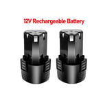 Batterie de remplacement 12V, pour outils électriques meuleuse d'angle batterie 2 Pack