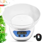 5kg Digital Kitchen Scales Lcd Electronic Cooking Food Measuring Bowl Scale