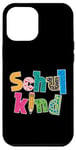 Coque pour iPhone 12 Pro Max Inscription scolaire colorée