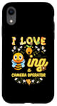 iPhone XR I Love Beeing A Camera Operator Bee Lover Job Profession Case