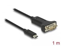 Delock Adapter USB Type-C™ to 1 x Serial RS-232 D-Sub 9 1 m