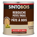 Pâte à bois rebouche petits trous Sintobois chêne clair 500g