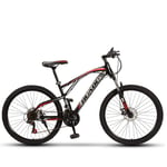 Mountain Bike, Outdoor Cross-Country Shock Absorber Boy/Girl 24'' 26'' Mountain Bike, High Carbon Steel 21/24/27/30 Variable Speed Bicycles, Mountain Bike Adult Men And Women Students,26 inch,30 speed