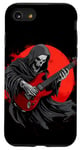 Coque pour iPhone SE (2020) / 7 / 8 Grim Reaper Shredding à la guitare électrique pour une ambiance sombre