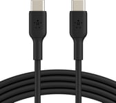 BoostCharge câble USB-C vers USB-C, câble USB C charge rapide, câble certifié USB-IF pour iPhone 15, Plus, Pro, Pro Max, Samsung Galaxy S24, S23, iPad Pro, Google Pixel, etc., 1 m, noir