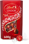 Lindt Lindor Milk Chocolate Truffles Box Extra Large - Approx 48 balls, 600g - a