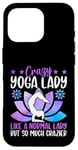 Coque pour iPhone 16 Pro Une femme de yoga folle comme une femme normale mais tellement plus folle