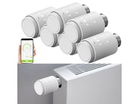 6 thermostats programmables connectés pour radiateur - Revolt