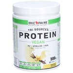 Eric Favre Protéines végétales tri-source, Protein Vegan, Vanille Poudre Soluble Pour Suspension Orale 500 g